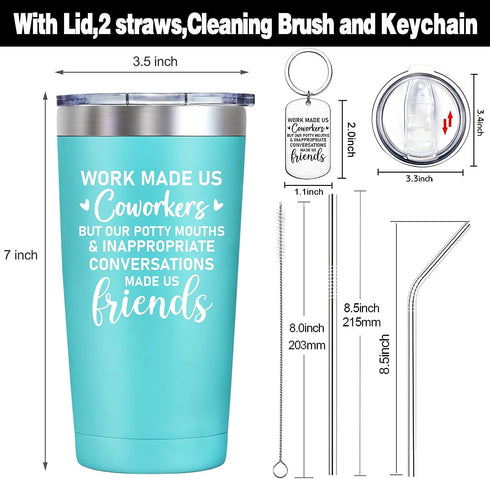 20oz Tumbler Cup - Leaving Good Bye Gift for Coworker